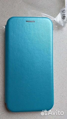 Чехол- книжка на Samsung Galaxy S7 edge, голубой