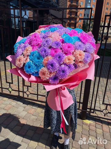 Букет из ярких Хризантем. Цветы с Доставкой