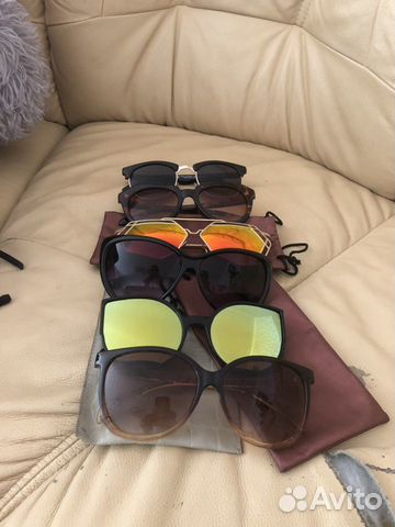 Очки солнечные и чехлы
