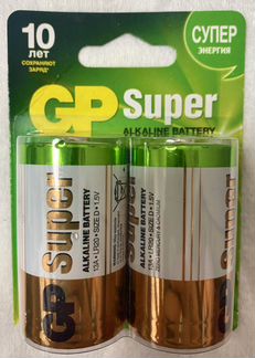 Батарейки GP Super Alkaline 13A LR20 типоразмера D