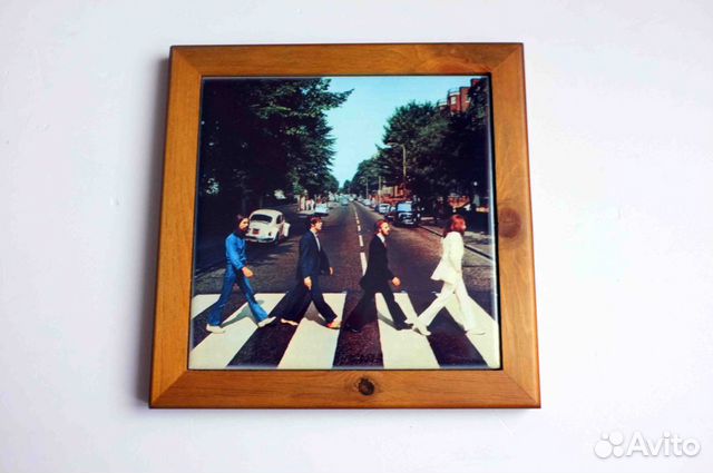 Фотоплитка в рамке The Beatles