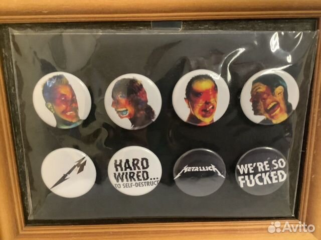 Значки к альбому группы Металлика hardwired.TO S