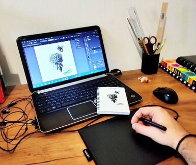 Репетитор (цифровое рисование на планшете для пк)