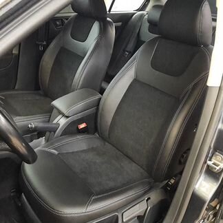 Чехлы Премиум Алькантара Focus 2 (Titanium)