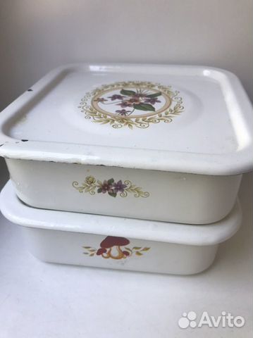 Посуда советская эмалированная