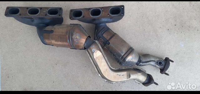 Выпускные коллектора с катализаторами на бмв Х5 Е5