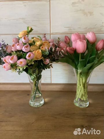 Искусственные цветы тюльпан пион IKEA сухой водой