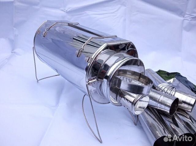 Печь буржуйка Кабанчик на 15 л. с решетками