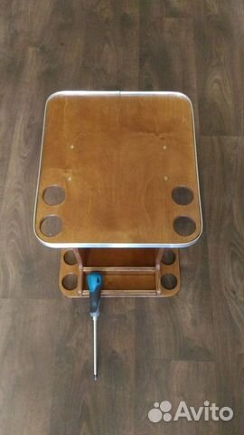 Столик в лодку для эхолота, удочек и акб 18Ач