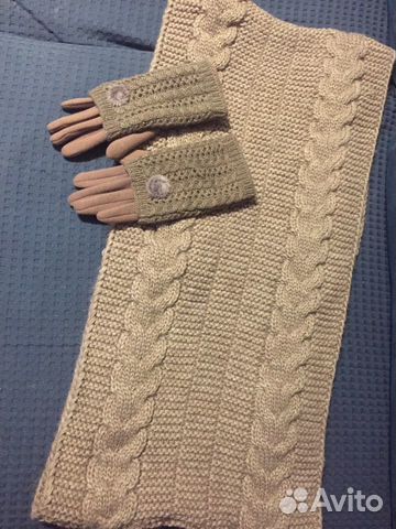 Снуд и перчатки новые