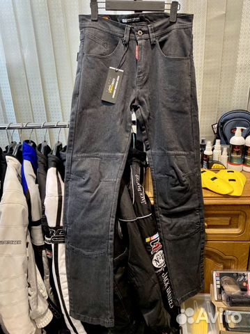 Мото джинсы Starks черные 3ATex размеры