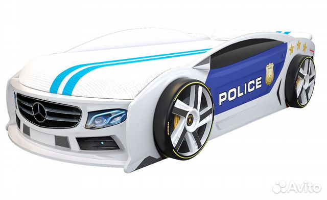 Кровать Мерседес полиция 2 с подъемным матрасом