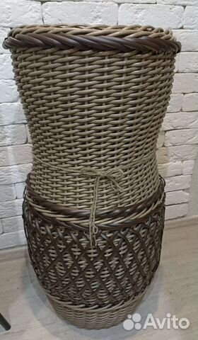 Кашпо-ваза из экоротанга