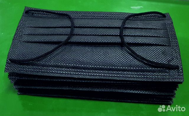 Одноразовые маски черные