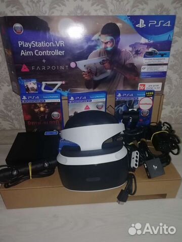 PS4 VR + камера v2 + игра