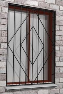 Решетки на окна N 186 эконом-вариант