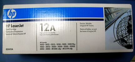 Оригинальный картридж HP Q2612A (№12A) Черный (Bla