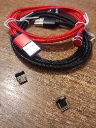 Магнитный светящийся USB кабель