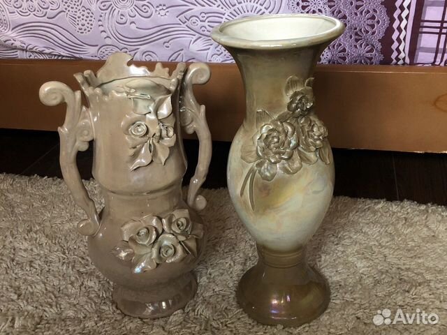 Вазы керамические 2шт