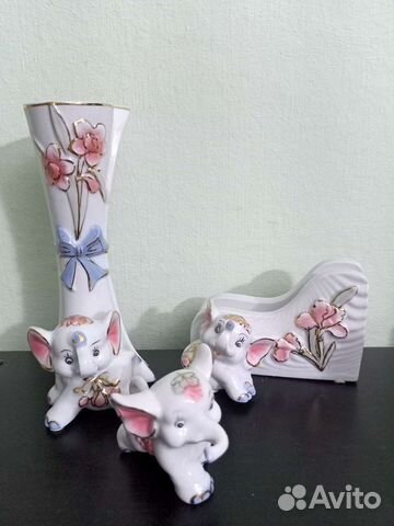 Ваза, салфетница, слонёнок