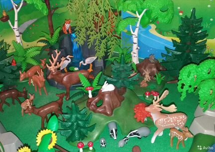 Коллекция Playmobil животные, растения