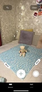 Плед детский вязаный ручной работы 80*100