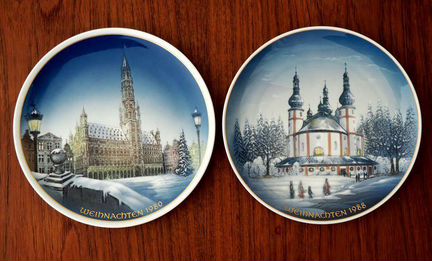 Рождественская настенная тарелка Rosenthal