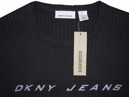 Свитер из хлопка с круглым воротом by Donna Karan