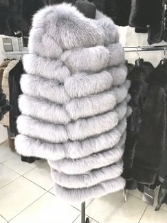 Шуба из меха песца трансформер