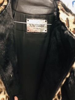 Шуба леопард натуральная