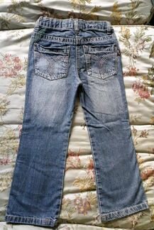 Джинсы 116 см, жилетка 122 см