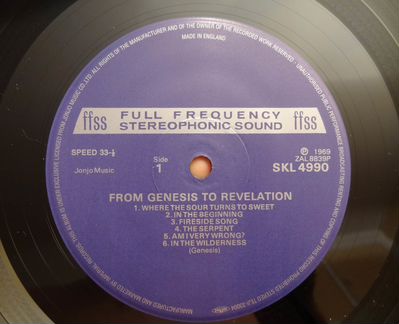 Genesis From Genesis to Revelation 1969 Audiophile