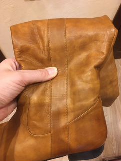 Сапоги Высокие, еврозима, рыжие, р.38