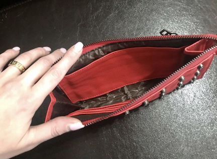 Сумка клатч натуральная кожа