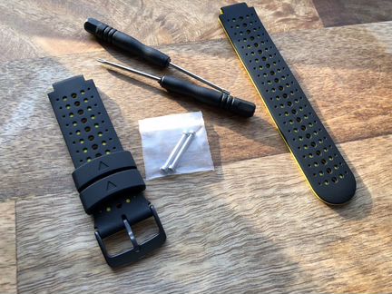 Черный/желтый ремешок для Forerunner 230/630/735xt