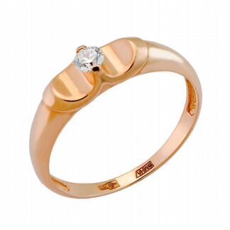 Золотое кольцо с бриллиантом
