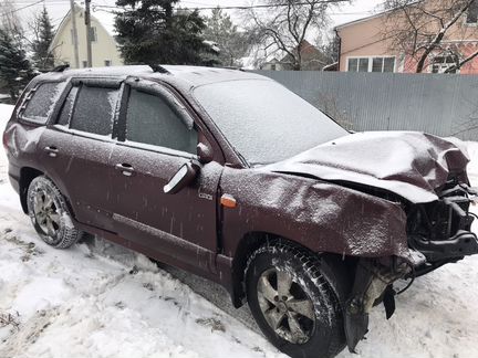 Hyundai Santa Fe 2.0 AT, 2008, битый, 200 000 км