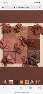 Тени для век Huda beauty Nude Medium