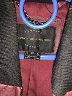 Кожаная куртка-бомбер French Connection XS