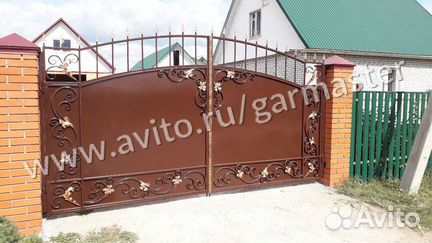 Кованные ворота, откатные ворота, калитка