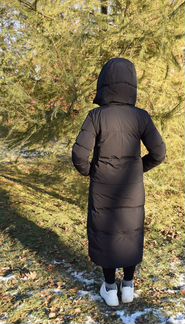 Пуховик зимний женский длинный