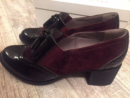 Ботильоны Francesco Donni, бордо, р.38 новые