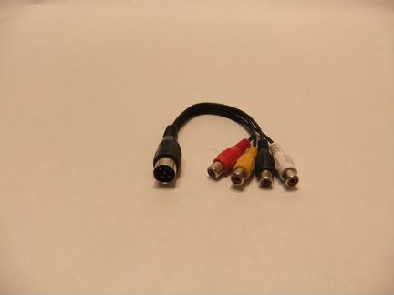 Переходник 6 pin DIN 4 x RCA