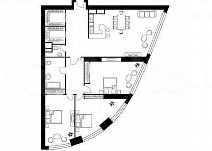3-к квартира, 167 м², 5/56 эт.