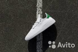 Кроссовки белые Pharrell Williams Tennis Hu White