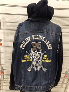 Джинсовая куртка Philipp Plein, размер 50