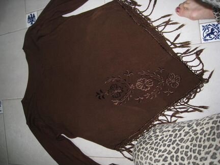 Пончо-рубашка новая