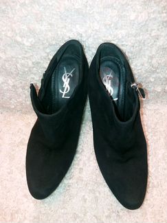 Ботильоны замшевые Yves Saint Laurent