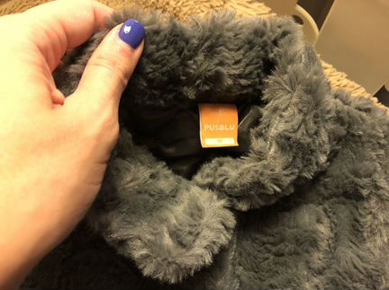 Куртка для девочки из искусственного меха / р. 98