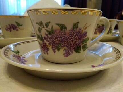Сервиз чайный Сирень 69 г. Песочное